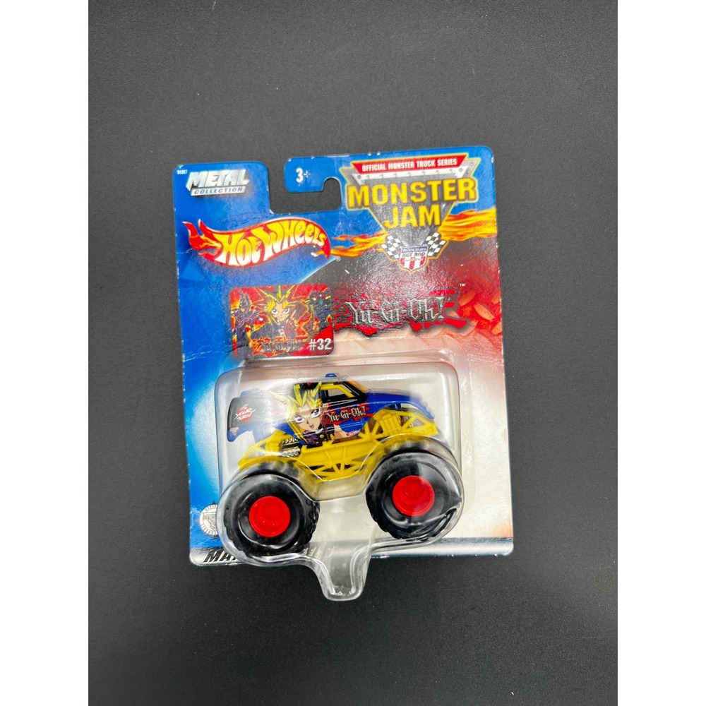 Hot Wheels Monster Jam Yu-Gi-Oh! #32 Blue Yellow 1:64 Die-Cast Truck 2002